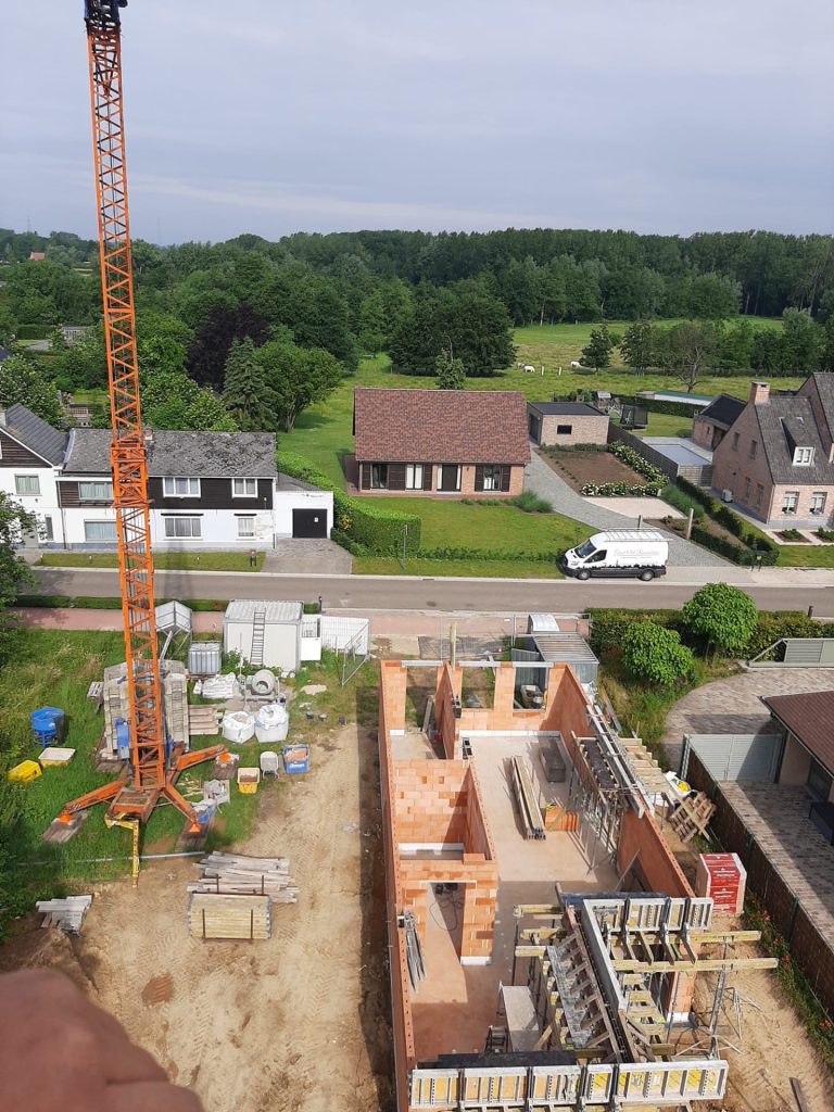 Kranen en containers